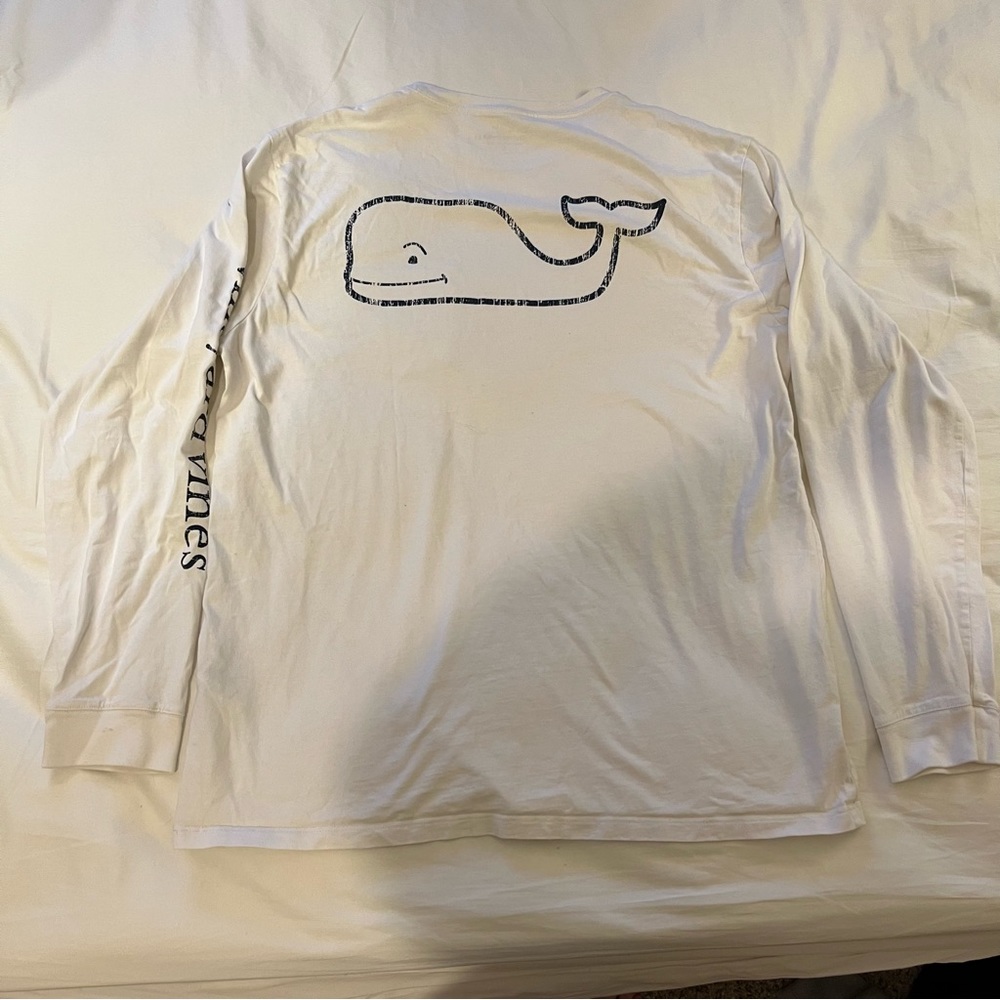 Vineyard Vines Long Sleeve White Whale T-Shirt - Large - Picture 3 of 3